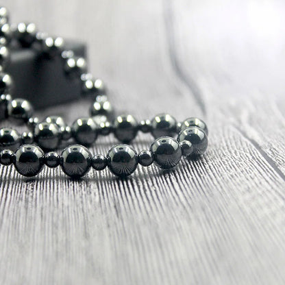 hematite necklace Round Beads Beaded Necklace