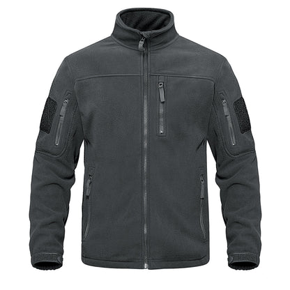 Full Zip Up Tactical Army Fleece Jacket Military Thermal Warm Outwear Windbreaker