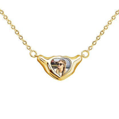 Heart Shaped Pendant Copper Personalized Colorful Baby Children&