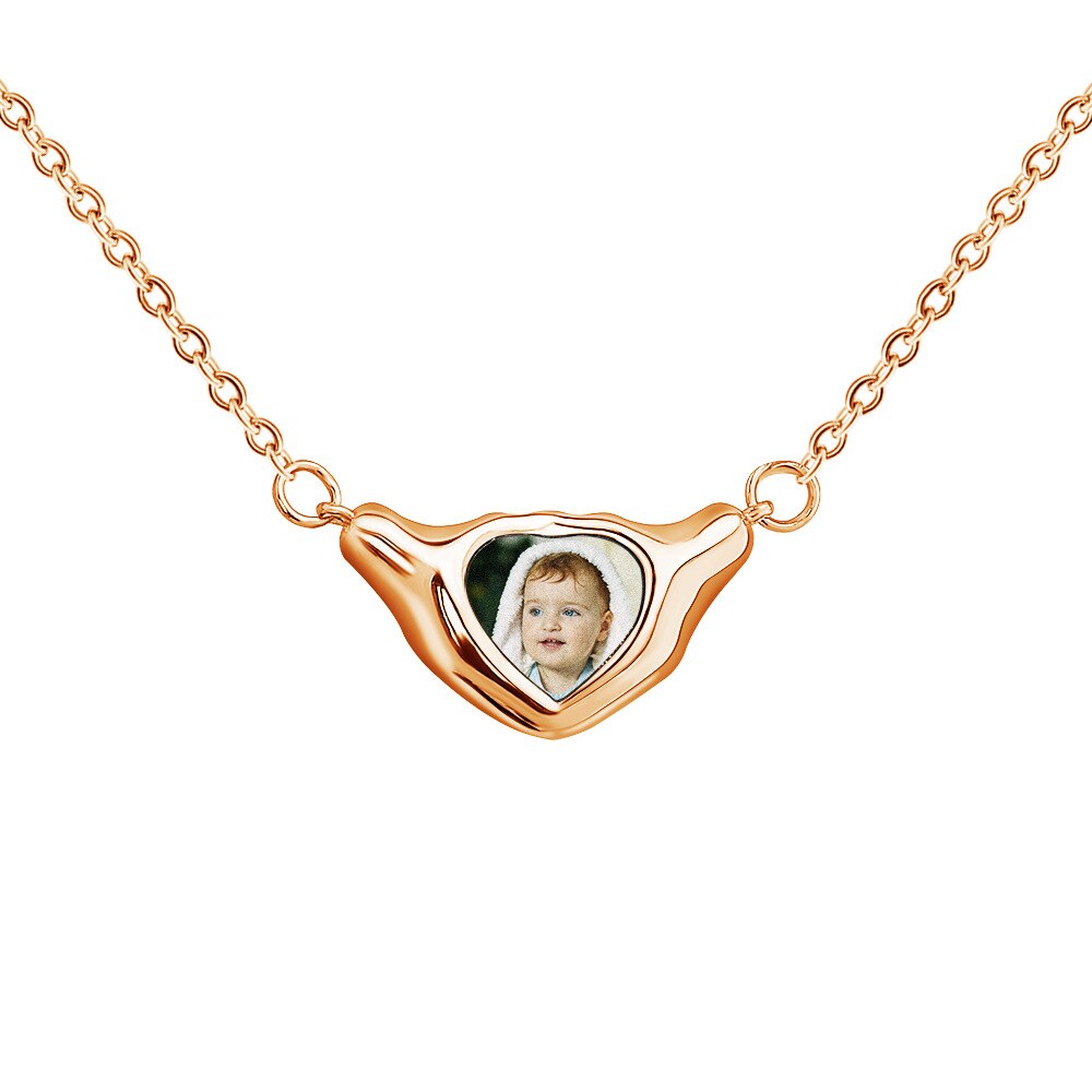 Heart Shaped Pendant Copper Personalized Colorful Baby Children&