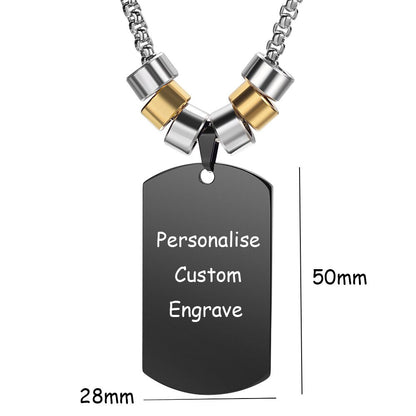 Custom Family Photo Love Necklace for Women Men Square Jewelry