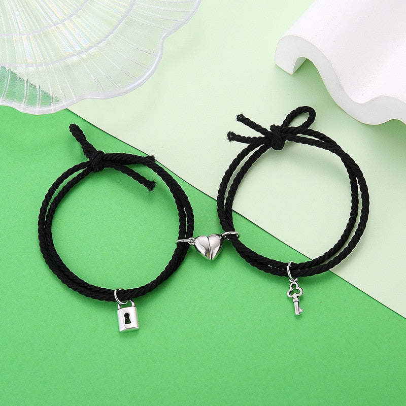 Magnet Paired Couple Bracelet For Lovers Distance Bracelet For Women Men
