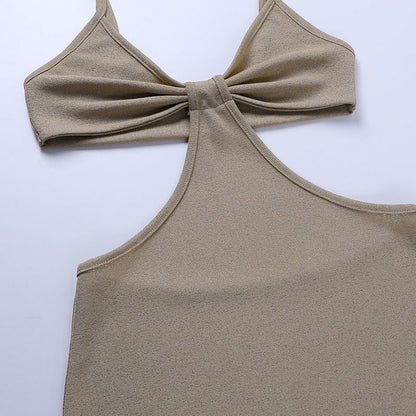 Strap Sexy Backless Maxi Dress Summer Holiday Women Dresses Hollow Out Dress Sundress