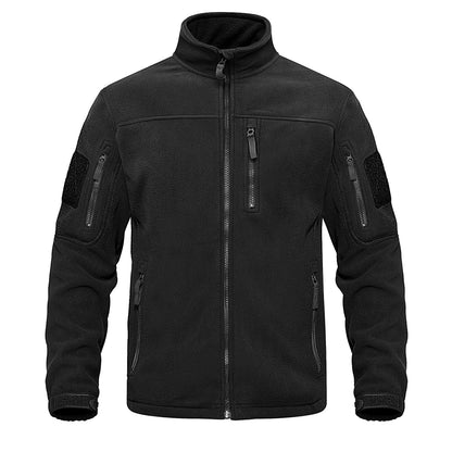 Full Zip Up Tactical Army Fleece Jacket Military Thermal Warm Outwear Windbreaker