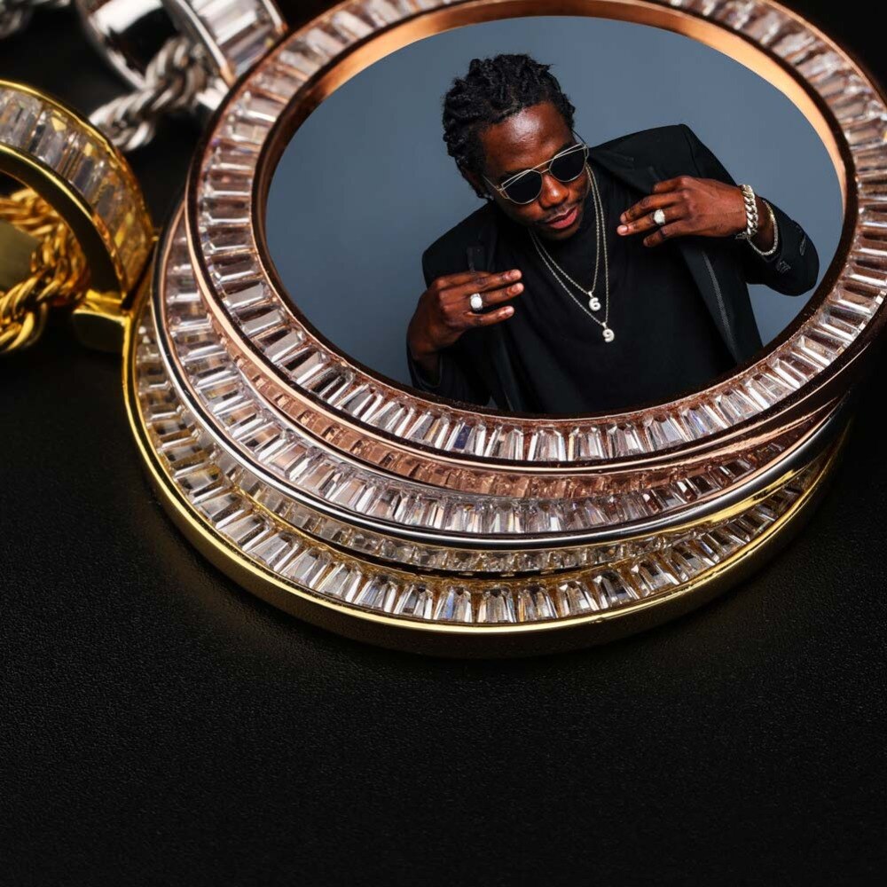 Custom Made Photo Medallions Necklace &amp; Pendant With Hip hop Jewelry