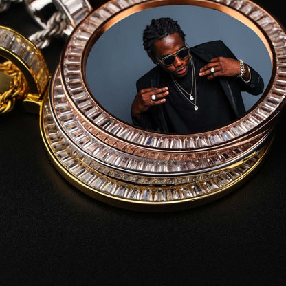 Custom Made Photo Medallions Necklace &amp; Pendant With Hip hop Jewelry