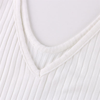 Sexy Bodycon Midi Woman Dress Knitted Long Sleeve V Neck Party Elegant Robe Women&