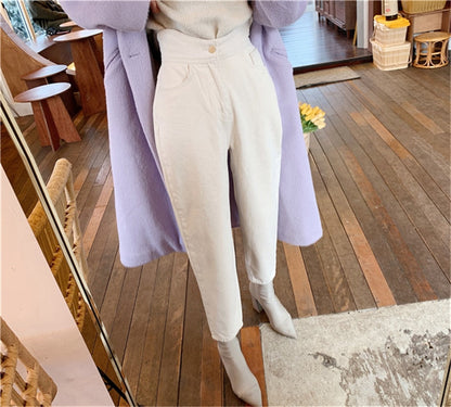 Harem Jeans Pants High Waist Loose Denim Jeans Female Buttons Trousers