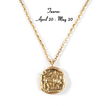 twelve zodiac signs necklace