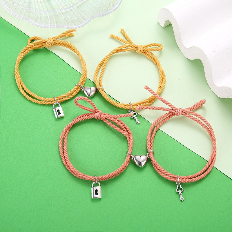 Magnet Paired Couple Bracelet For Lovers Distance Bracelet For Women Men
