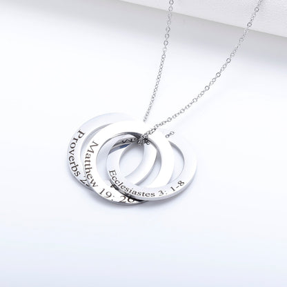 Personalized Name Necklace Gold Plated Stainless Steel Necklaces Child Name Pendant