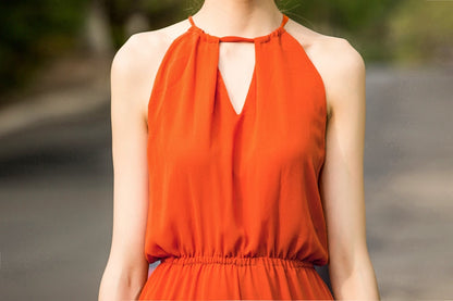 2022 Beach Style Jumpsuit for Women Summer Chiffon Bohemian Full Length Party Rompers