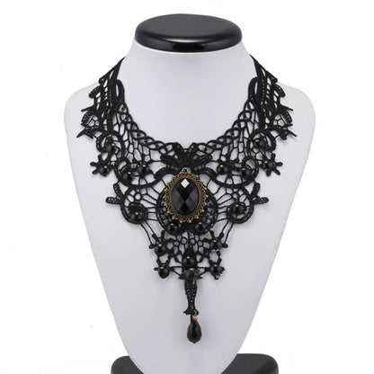 Sexy Big Statement Beads Flowers Water Droplets Crystal Necklaces &amp; Pendants