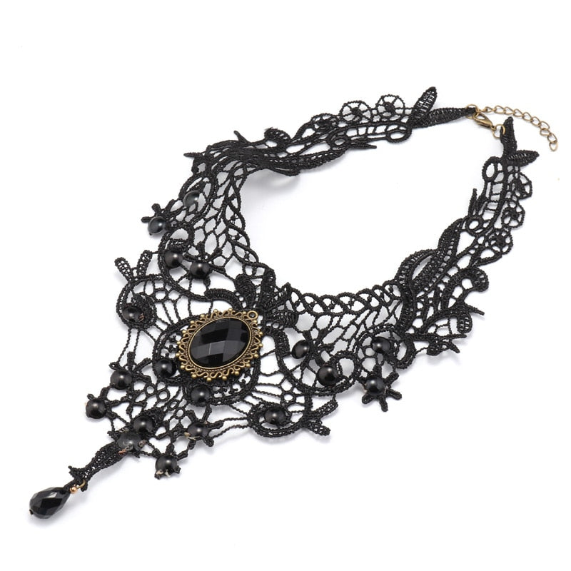 Sexy Big Statement Beads Flowers Water Droplets Crystal Necklaces &amp; Pendants