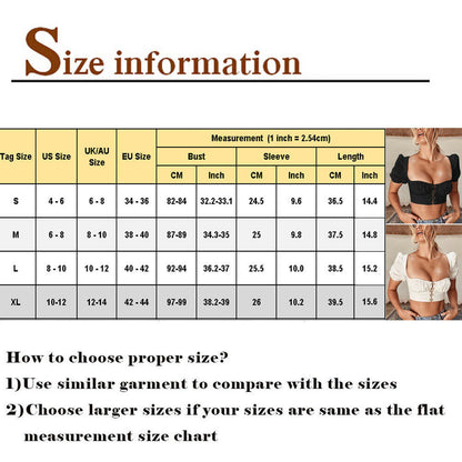 Women clothes Ladies Button Square Neck Tops Short Sleeve square collar pullover T-shirts