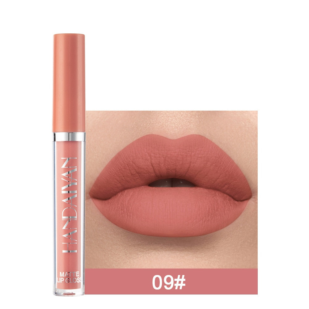12 Colors Sexy Liquid Lipstick Matte Waterproof Lipgloss Nude Makeup Cosmetic