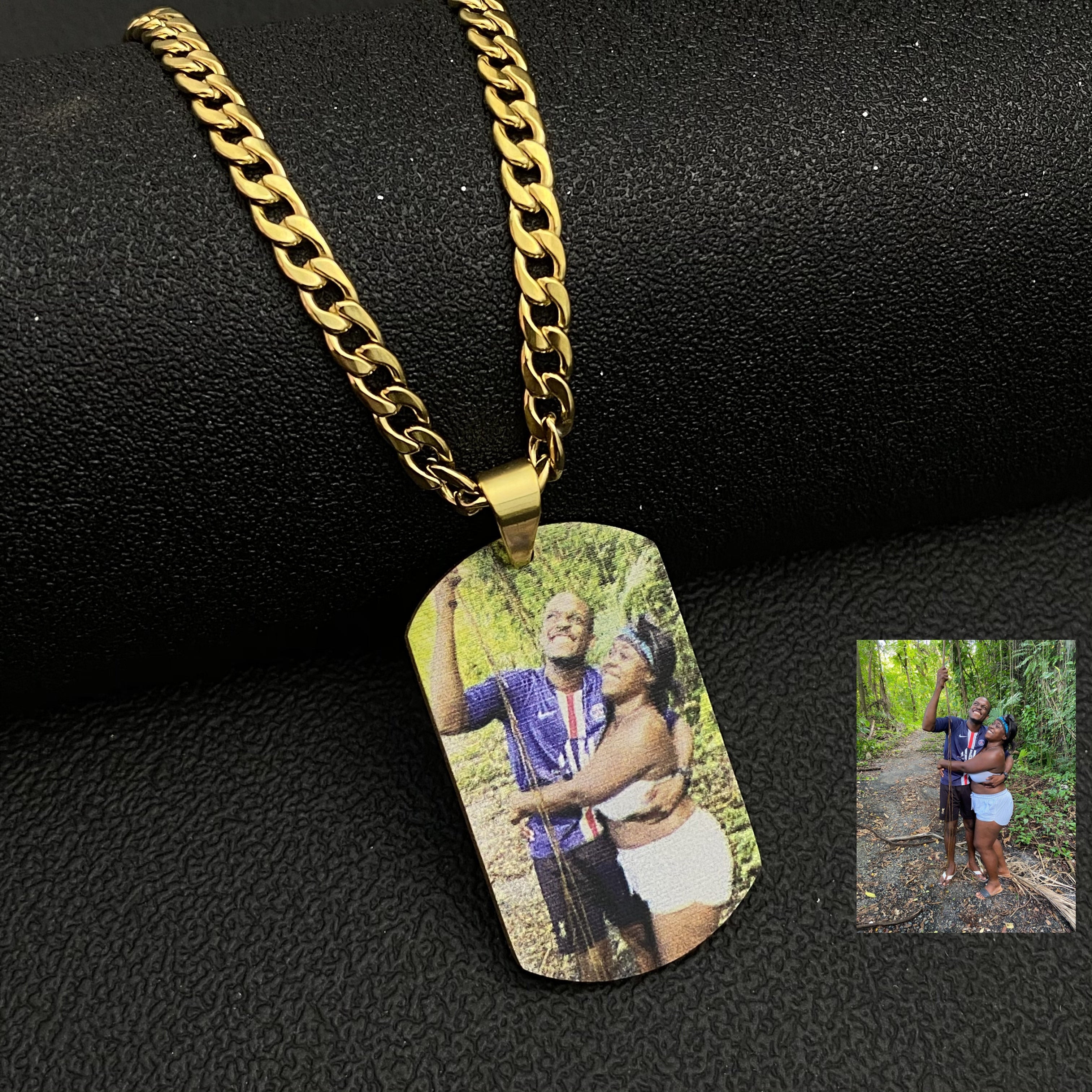Custom Color Photo Necklaces Pendant With Picture Chain Necklace For Women Child Baby Jewelry