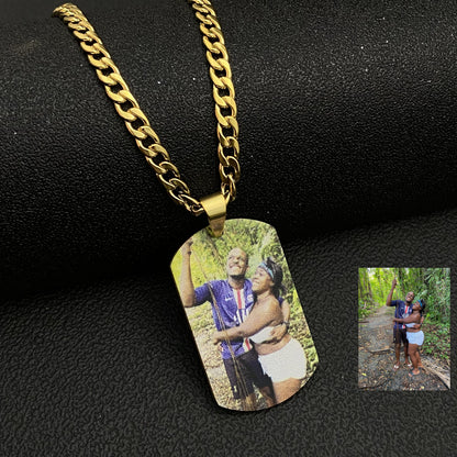 Custom Color Photo Necklaces Pendant With Picture Chain Necklace For Women Child Baby Jewelry