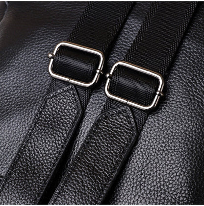 Genuine Real Cowhide Leather Backpack High Quality Women&