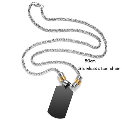 Custom Family Photo Love Necklace for Women Men Square Jewelry
