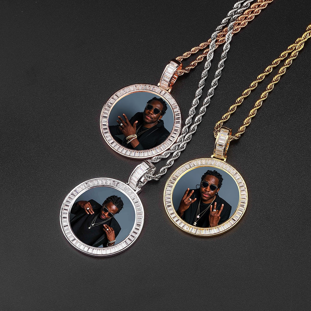 Custom Made Photo Medallions Necklace &amp; Pendant With Hip hop Jewelry