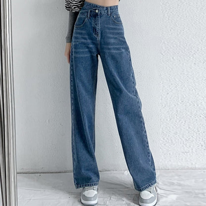 Jeans Women Wide Leg Pants Mom Femme High Waist Woman Trousers