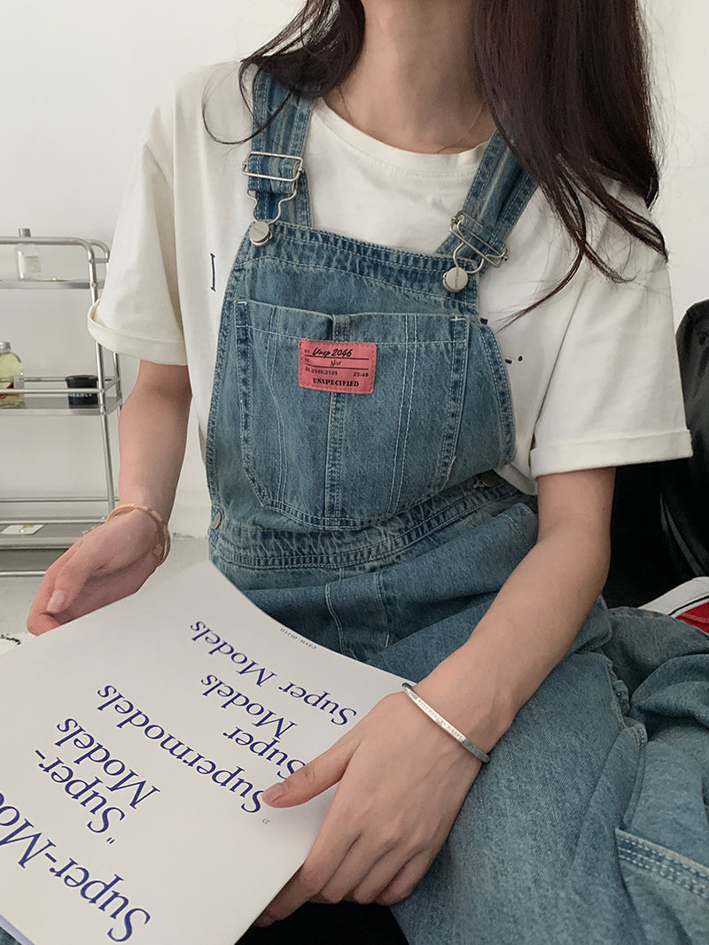 Casual Denim Jumpsuits Women Loose Overalls Baggy Wide Leg Rompers