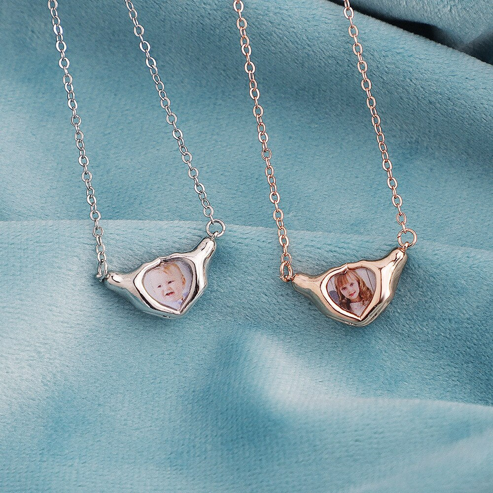 Heart Shaped Pendant Copper Personalized Colorful Baby Children&