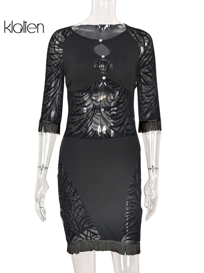 Cut Out Sexy Zebra Mesh Transparent Women&