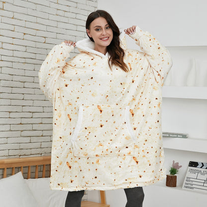 Oversized Hoodie Sweatshirt Women Tie Dye Hoodies Fleece Giant Wearable Blanket
