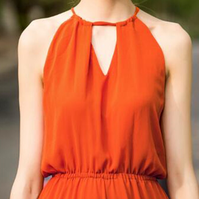 2022 Beach Style Jumpsuit for Women Summer Chiffon Bohemian Full Length Party Rompers