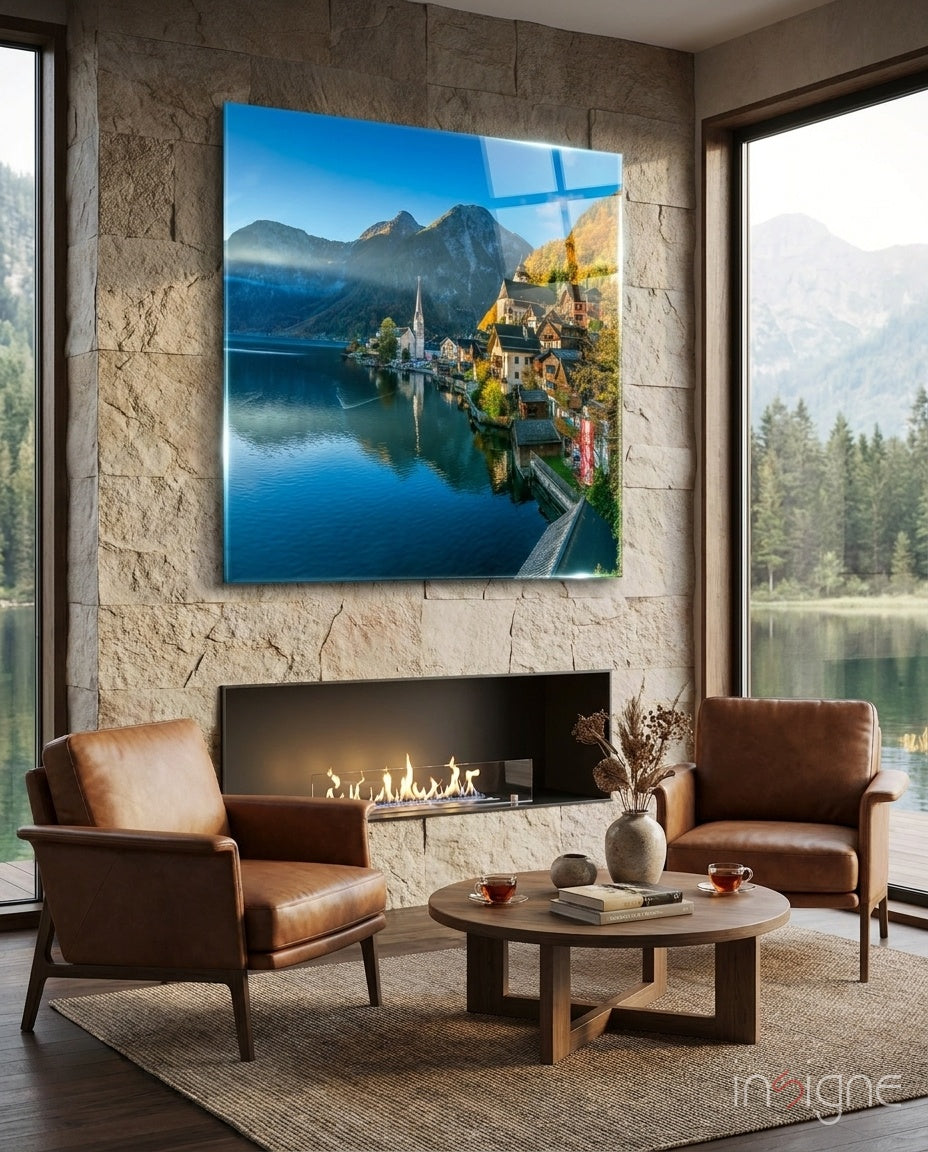 Hallstatt Glass Wall Art