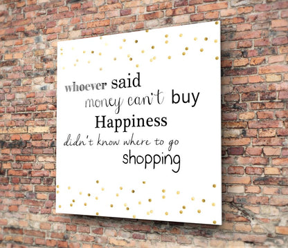 Shopping Glass Wall Art