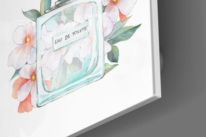Eau De Toilette Glass Wall Art