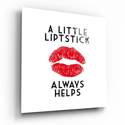 Lipstick Glass Wall Art