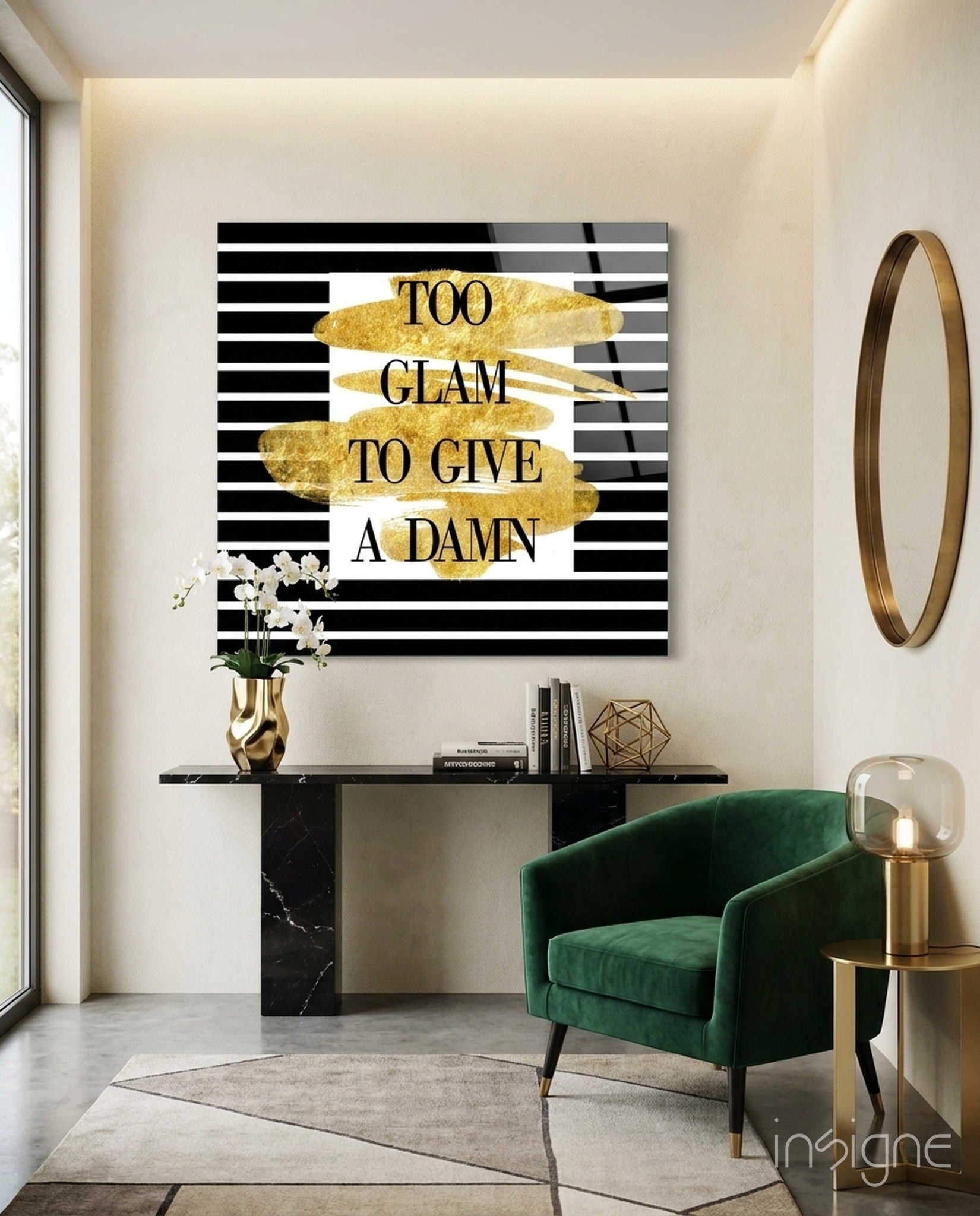 Very Sparkle Glass Wall Art