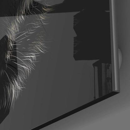 Eyes of the Wolf Glass Wall Art