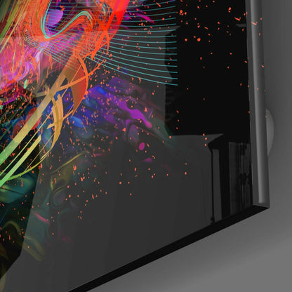 Machine Tiger Glass Wall Art