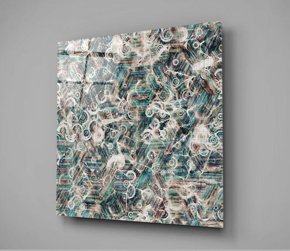 Mystery of Shapes Glass Wall Art