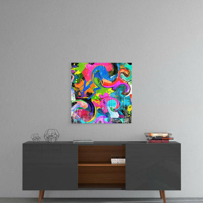 Color Revolt Glass Wall Art