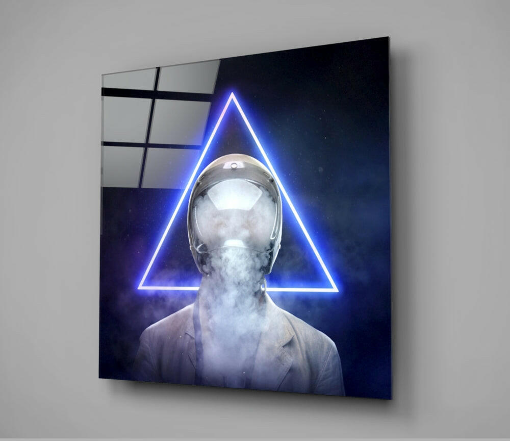 Geometric Thoughts Glass Wall Art