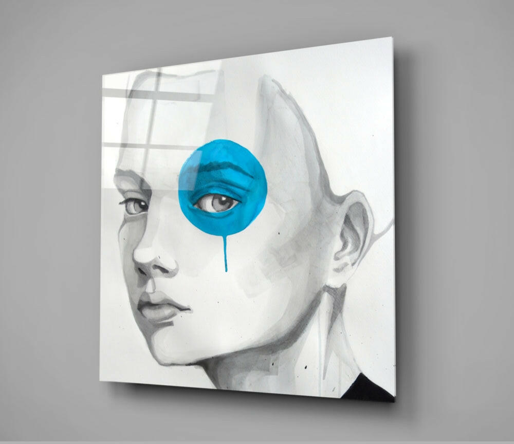 Blue Look Glass Wall Art