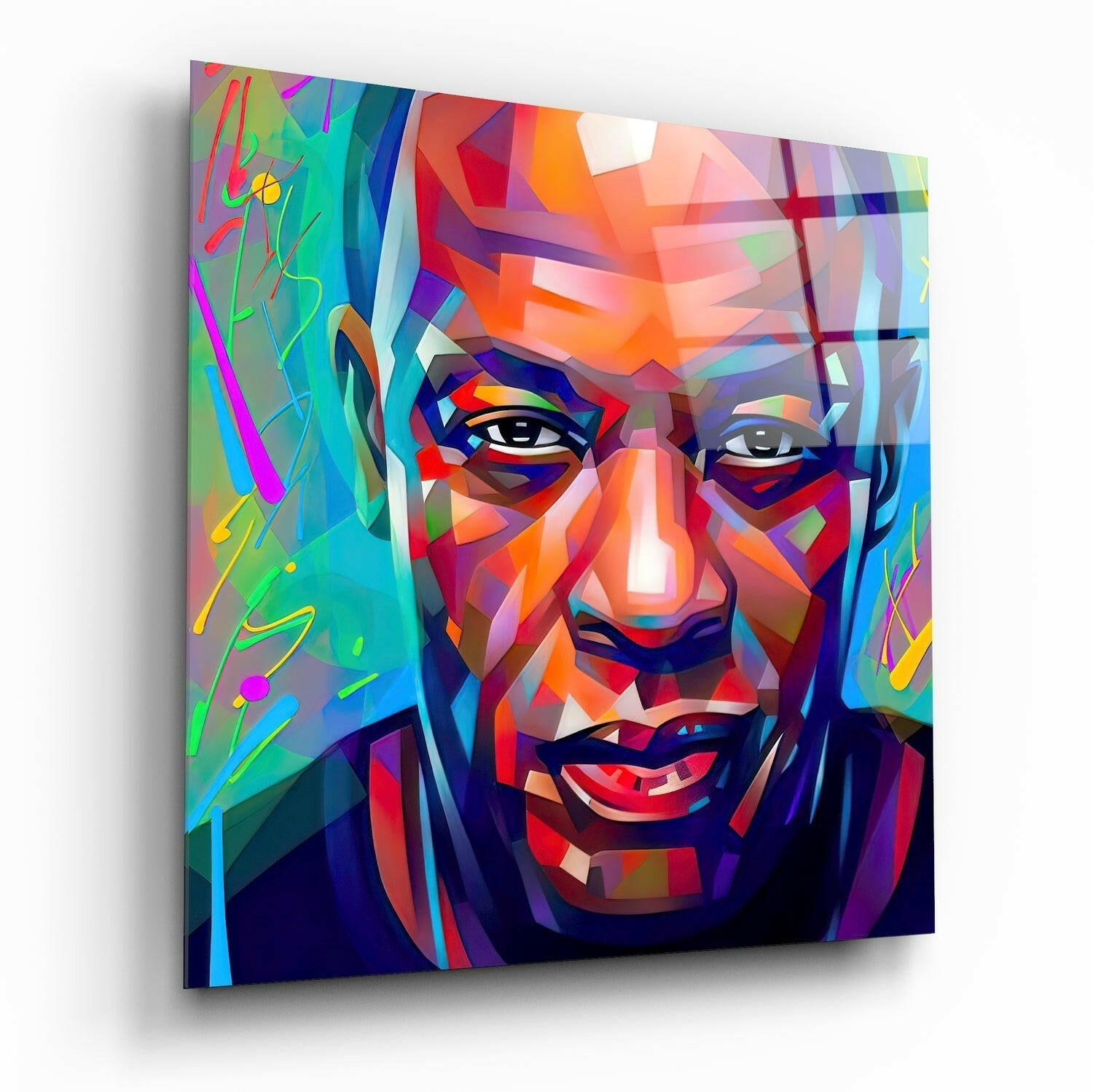 Hip Hop Producer Glass Wall Art