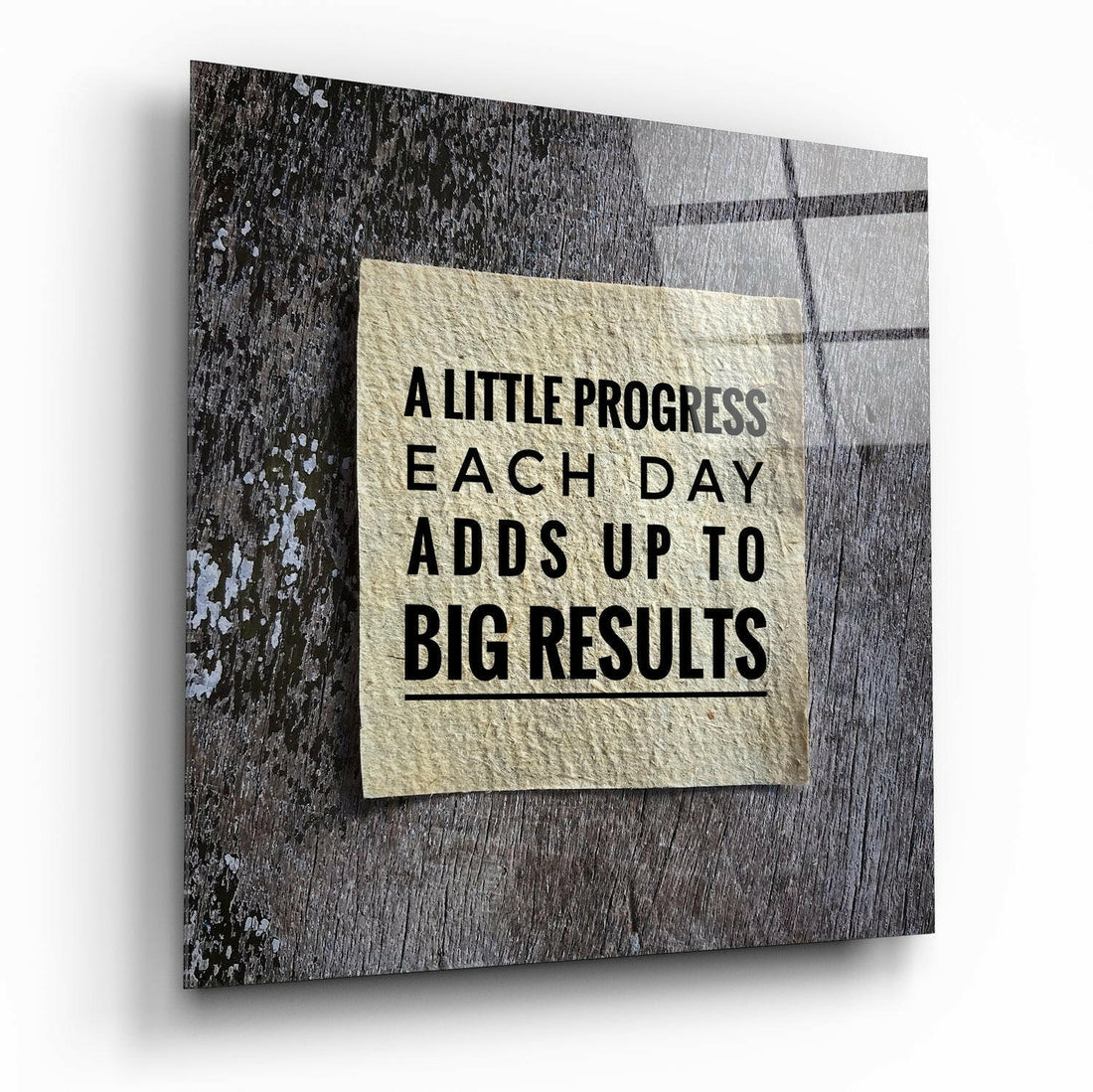 “Big Results” Glass Wall Art