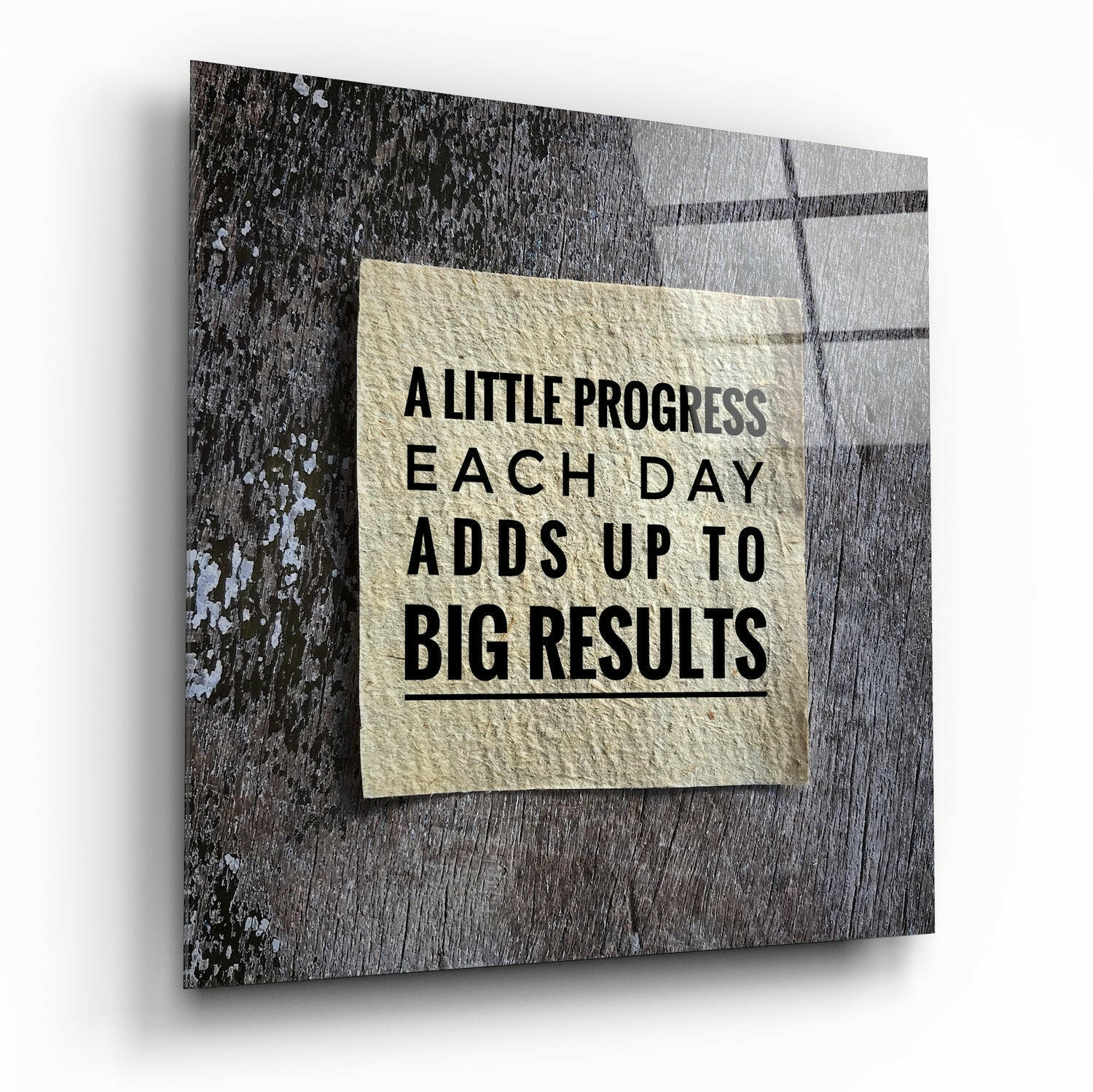 “Big Results” Glass Wall Art