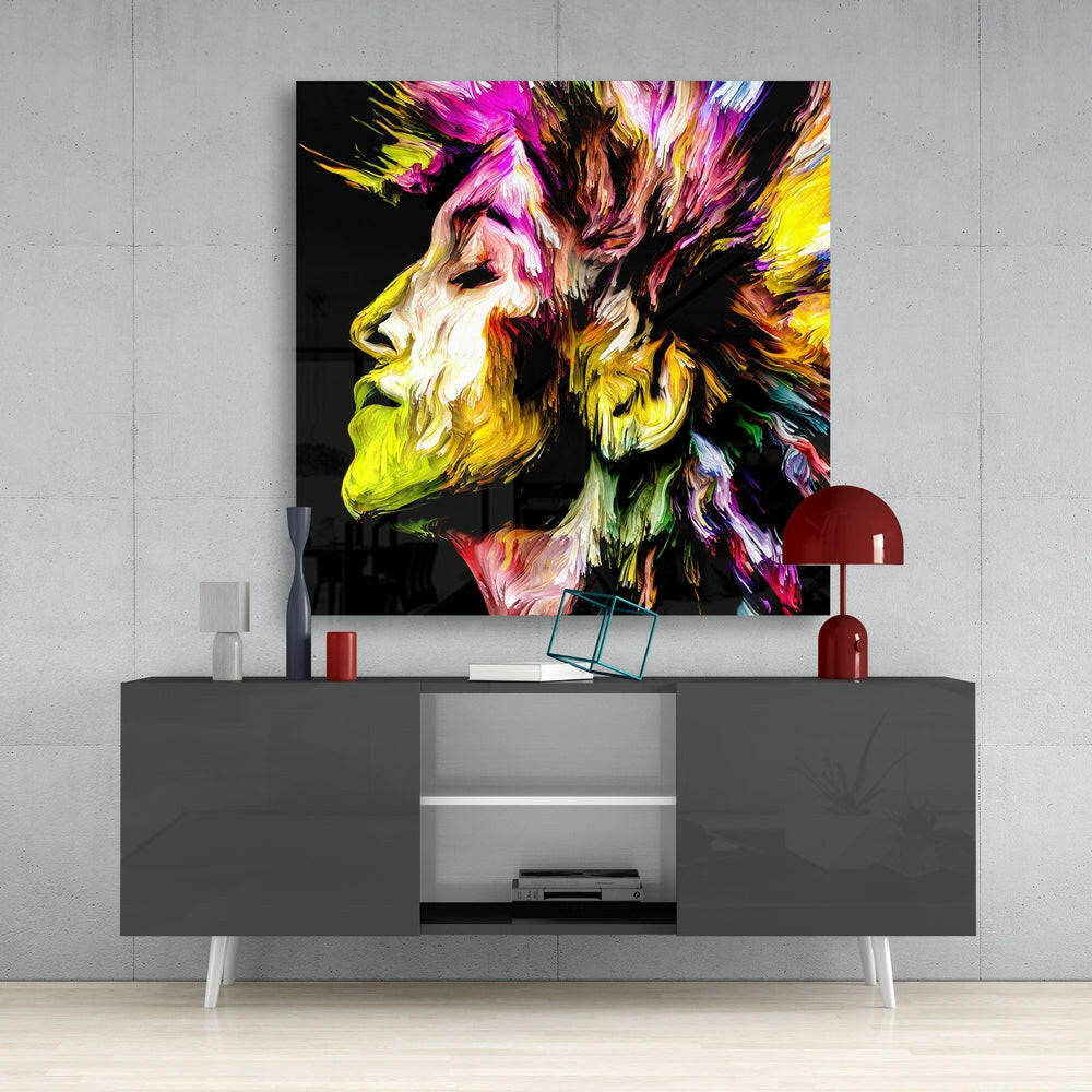 Thought Generation Glass Wall Art