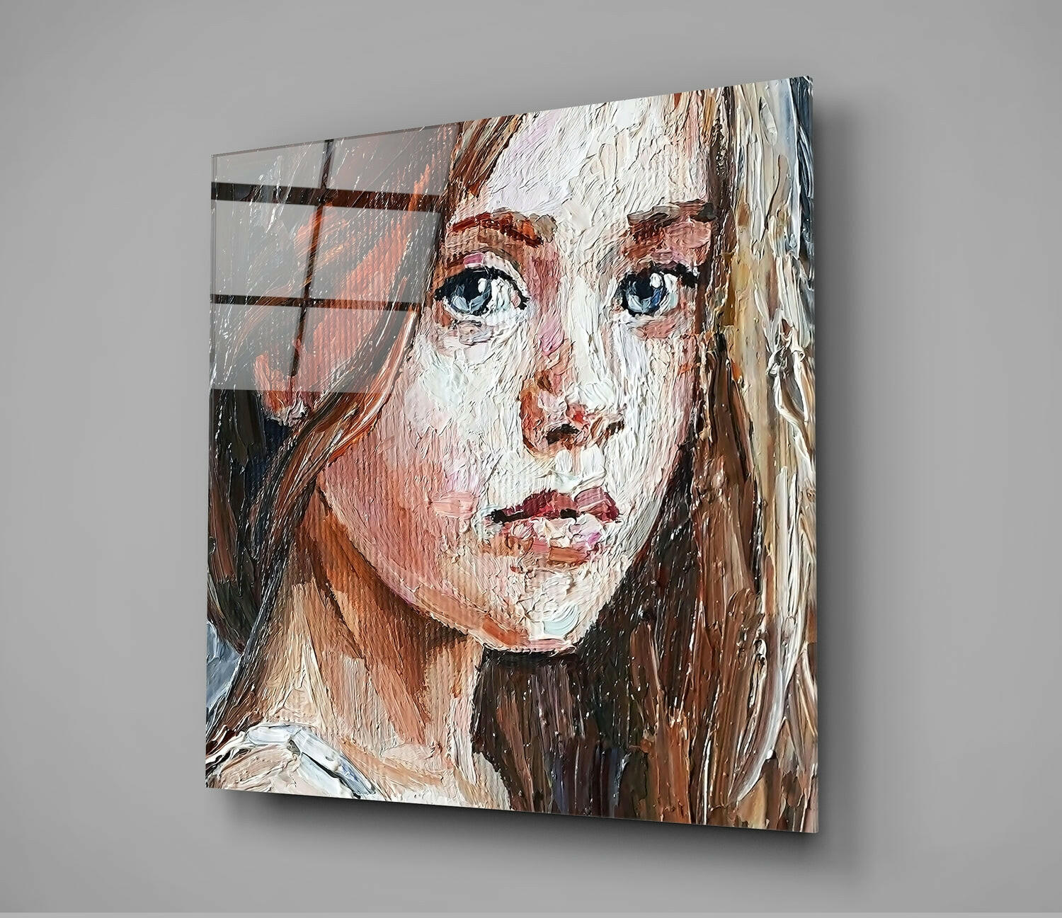 Girl Glass Wall Art