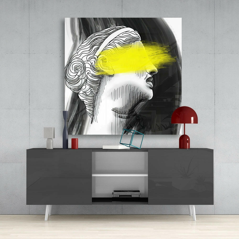 Uncertain Direction Glass Wall Art