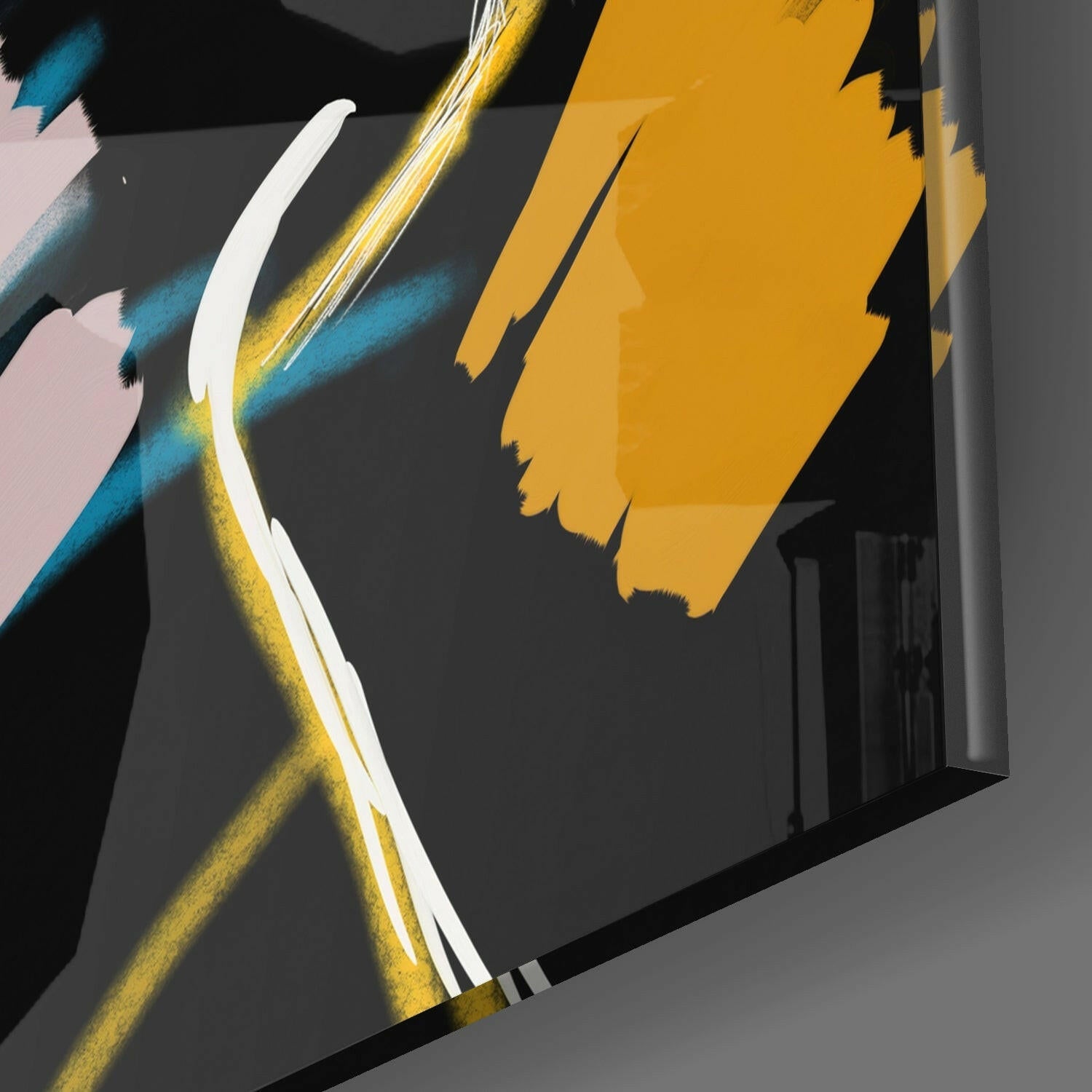 Abstract Reality Glass Wall Art