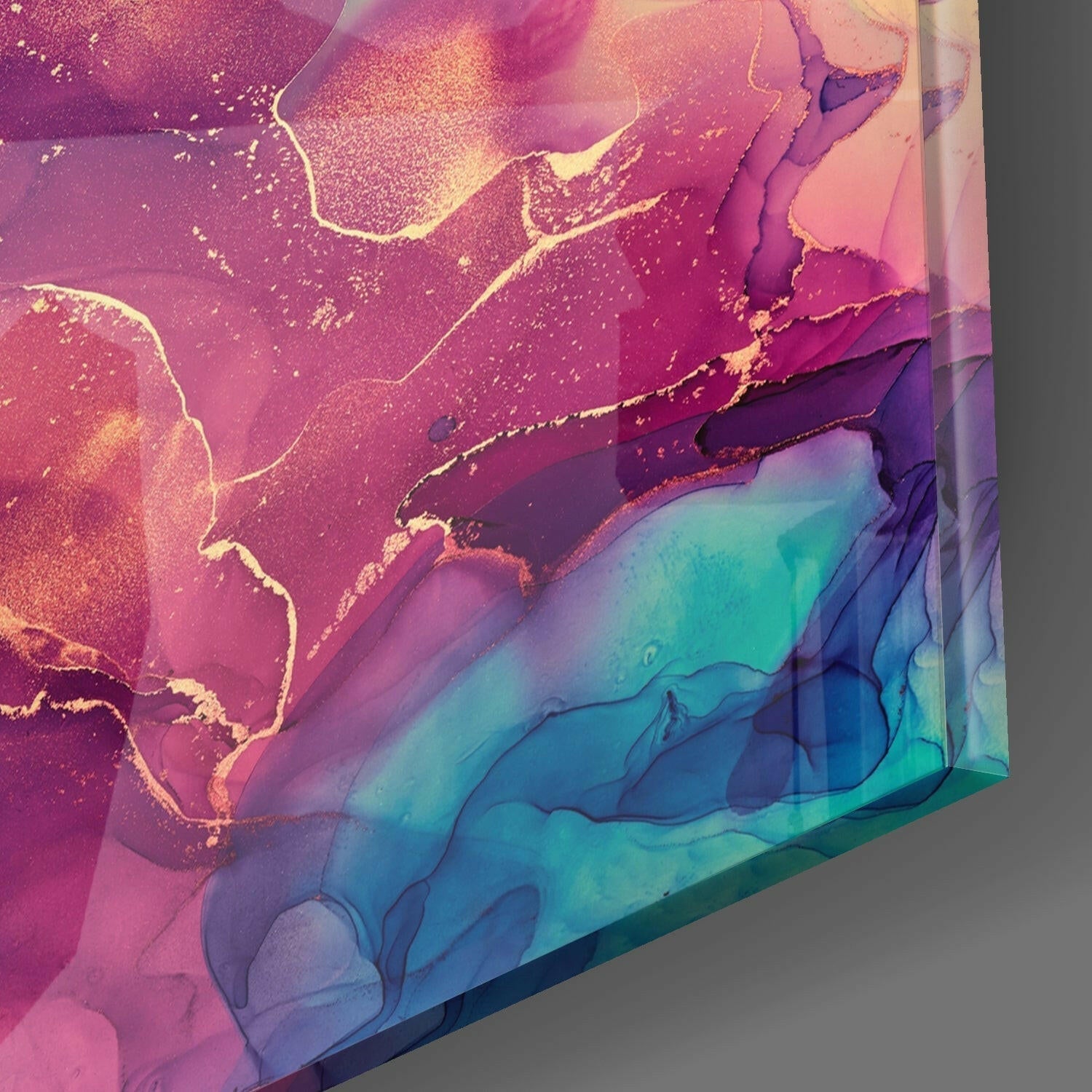 Glory of Pink Glass Wall Art